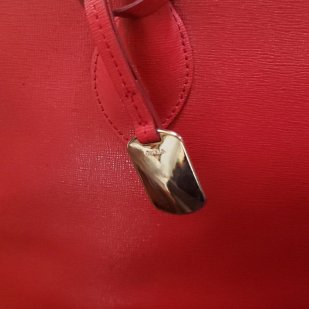 New With Tags Red Furla Shoulder Handbag - Picture 2 of 8